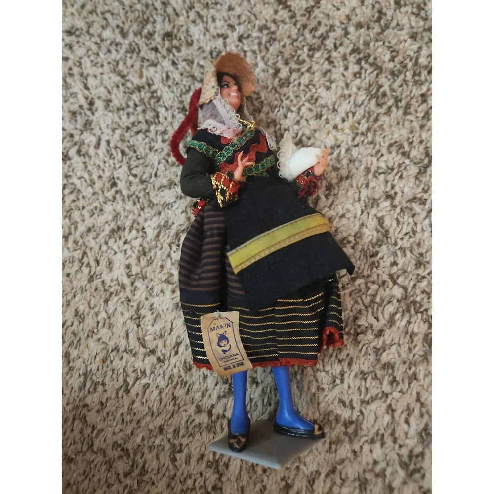 VTG‎ Marin Chiclana Spanish Doll Traditional Costume Made in Spain Collectible
